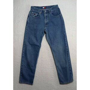 VTG Tommy Hilfiger Denim Mom Jeans Relaxed Fit High Rise Women's 6 Big Flag Logo